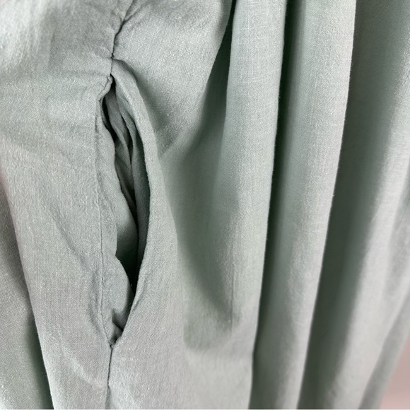 Esby Vivienne Dress Seafoam Hemp and Organic Cotton Maxi Dress Size Small - Picture 7 of 12
